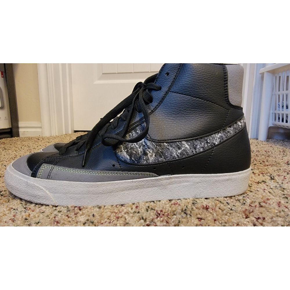 Size 13 - Nike Blazer '77 Vintage Mid Recycled Wool Pack - Black Electric Green - Picture 3 of 9